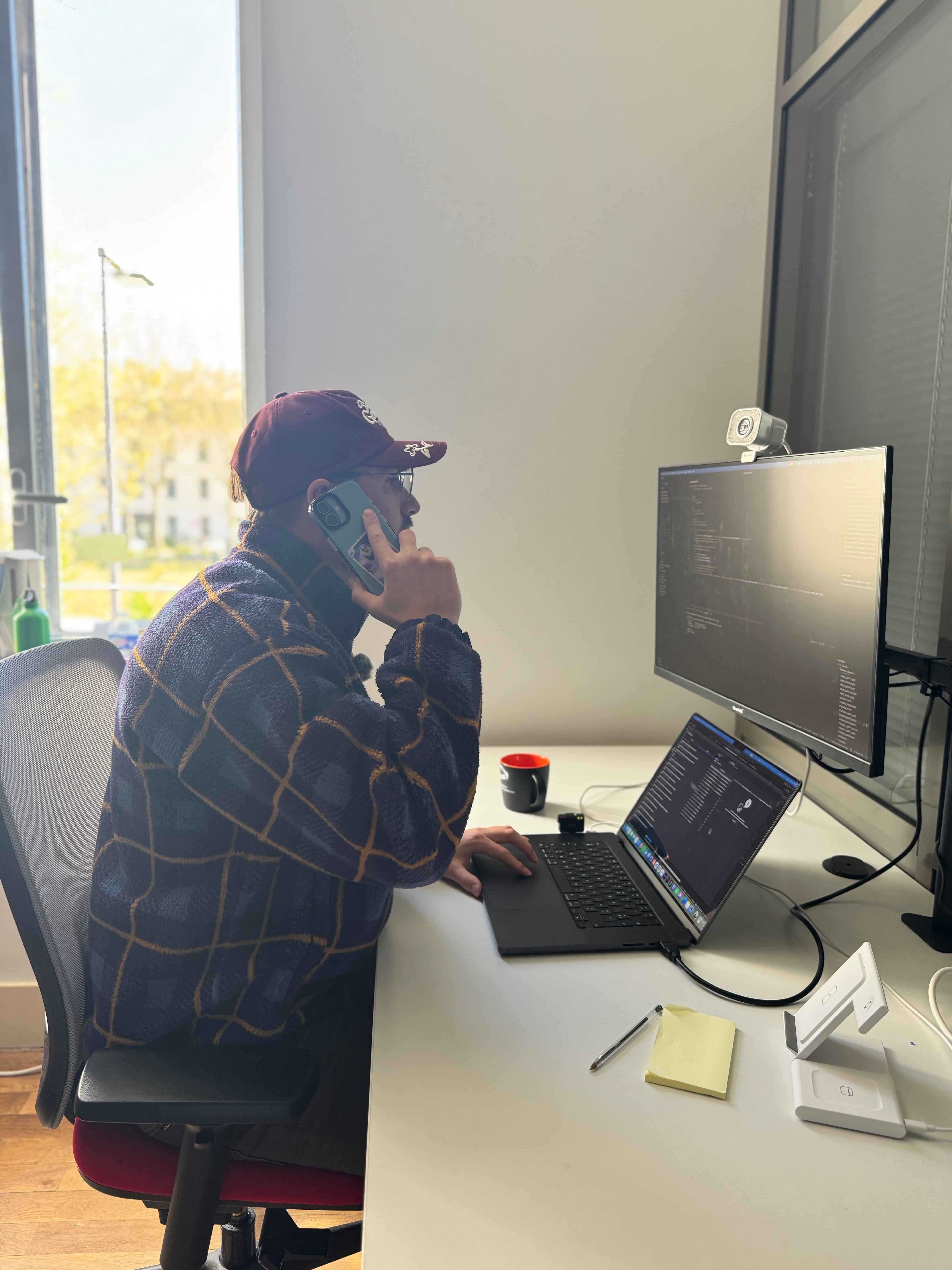 Antoine au travail